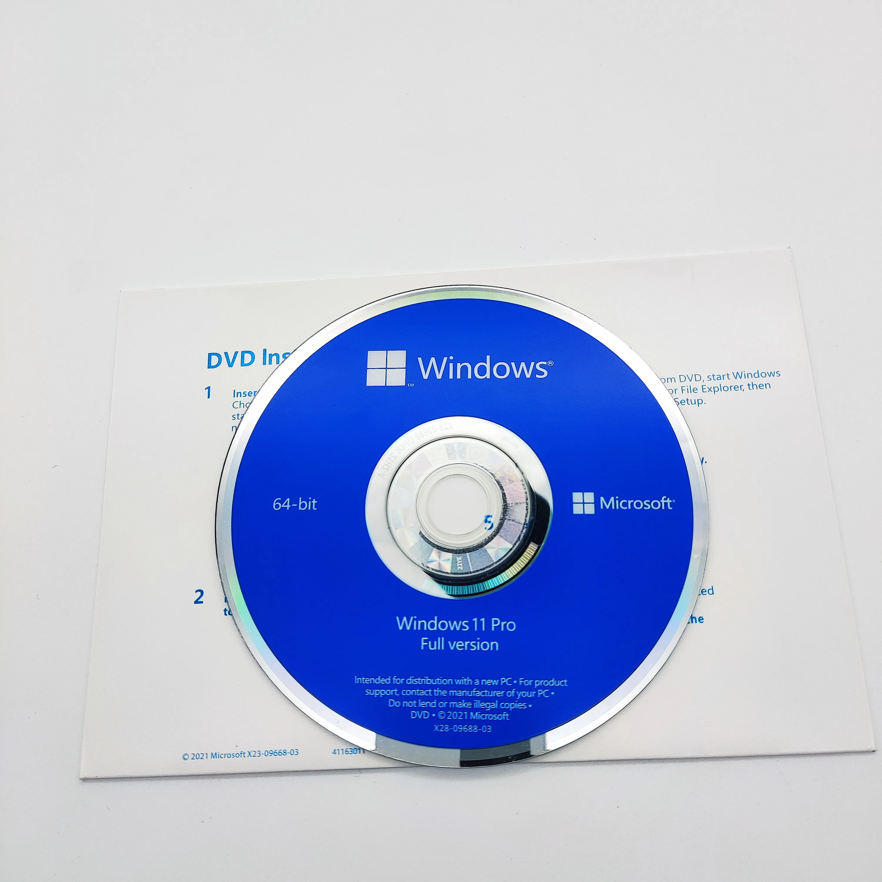 Win11 Pro OEM DVD and License Red Sticker For Win11 Pro full version ...