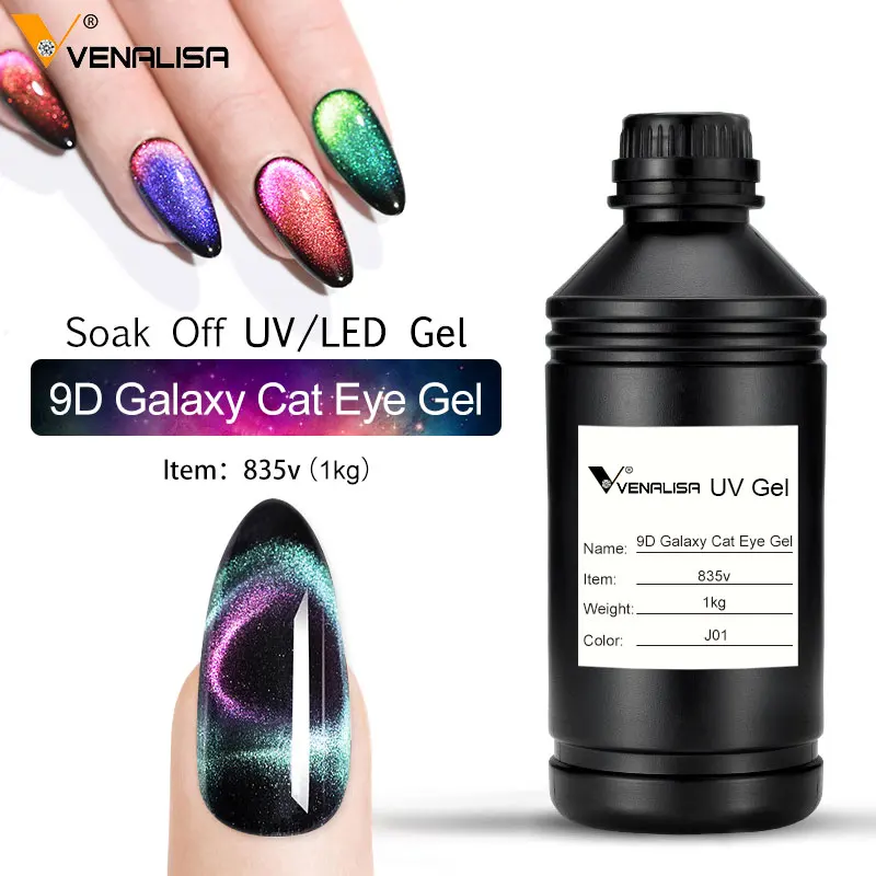 AHAMIOU 9D Cat Eye Gel Nail Polish Magnetic Nail Polish Holographic Cats  Eyes Gel Nail Polish Gel with Chameleon Magic Effect with Magnet Stick  (Yellow&Green) | Cat eye gel, Gel nails, Gel