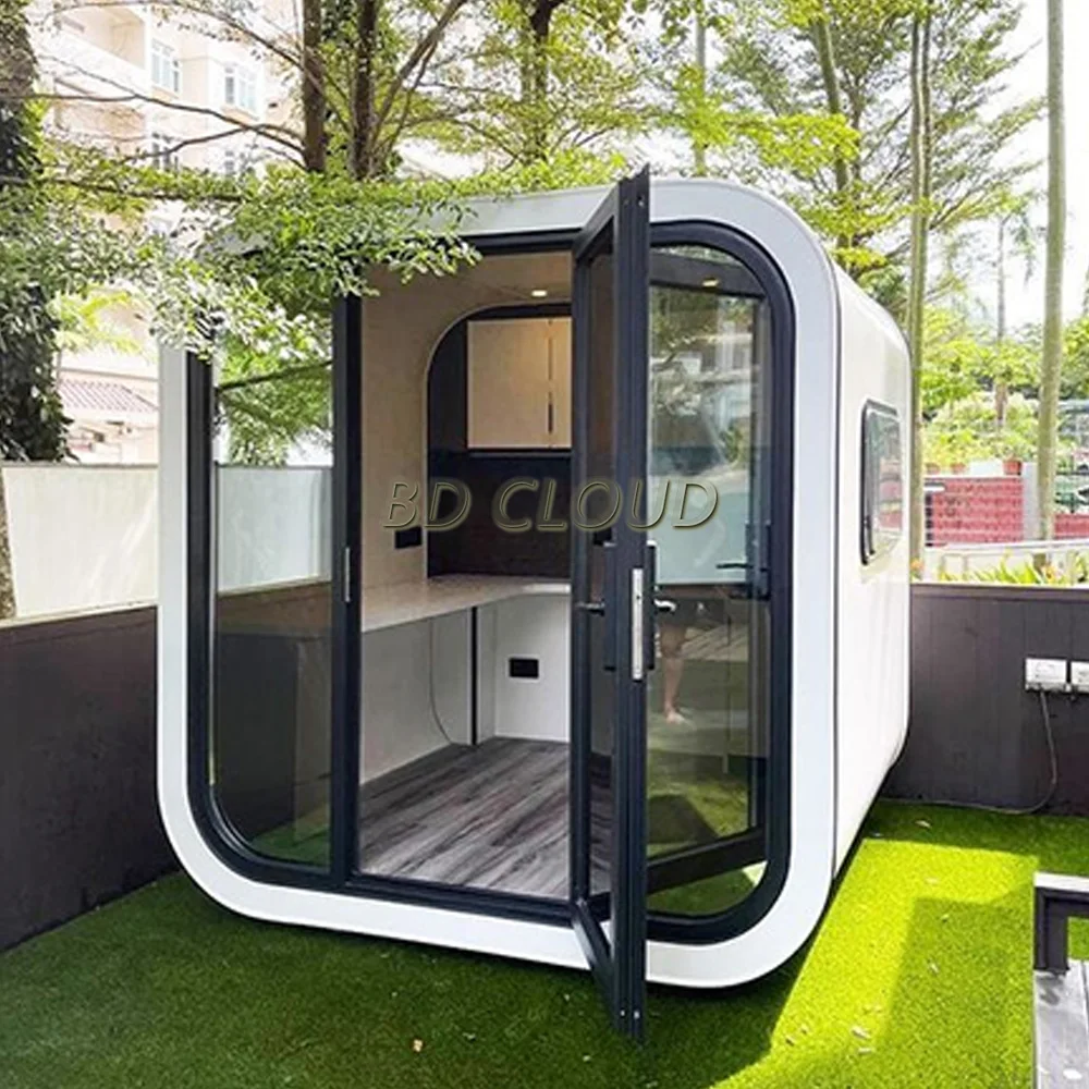 Apple cabin house office pod with inner furniture