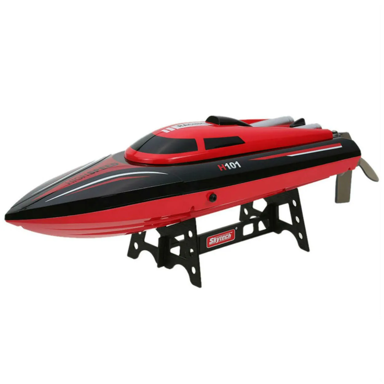 Velocity radio controlled high speed outlet racing boat