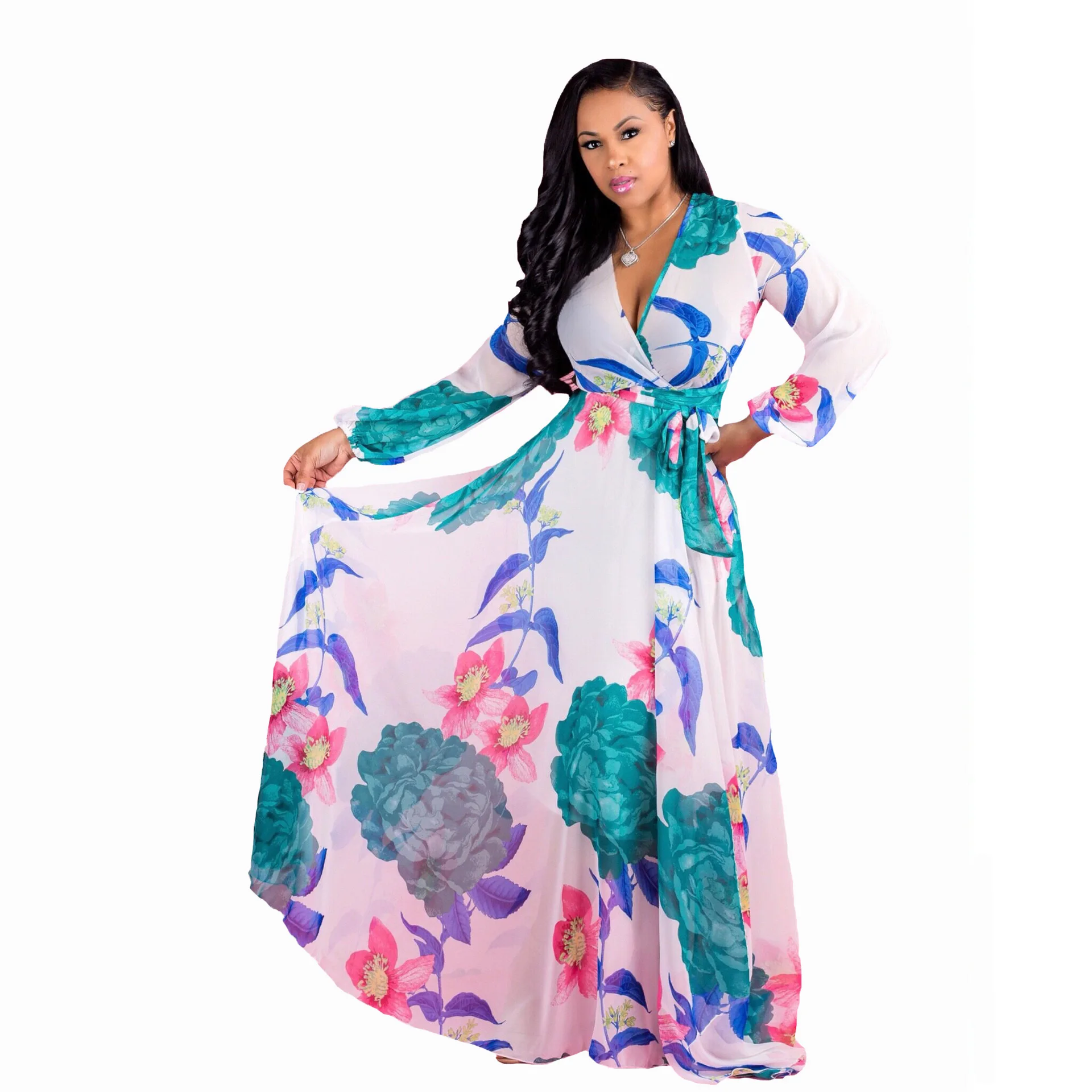 New Summer Chiffon Dress Printed 