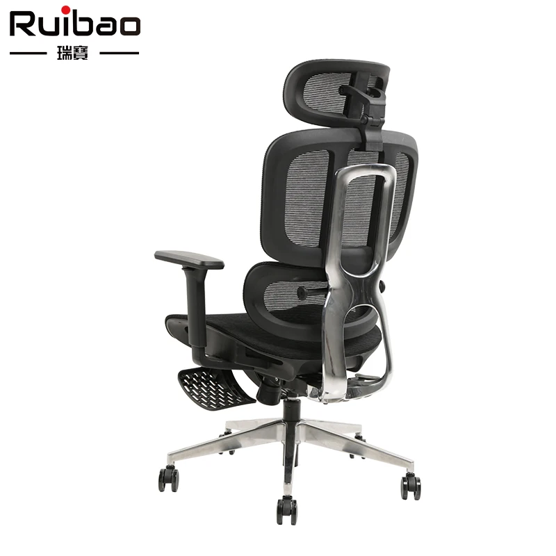 Furniture Multiple Function Adjustments PU Leather Swivel Full Mesh Office Chair High Back Comfortable Ergonomic for Office