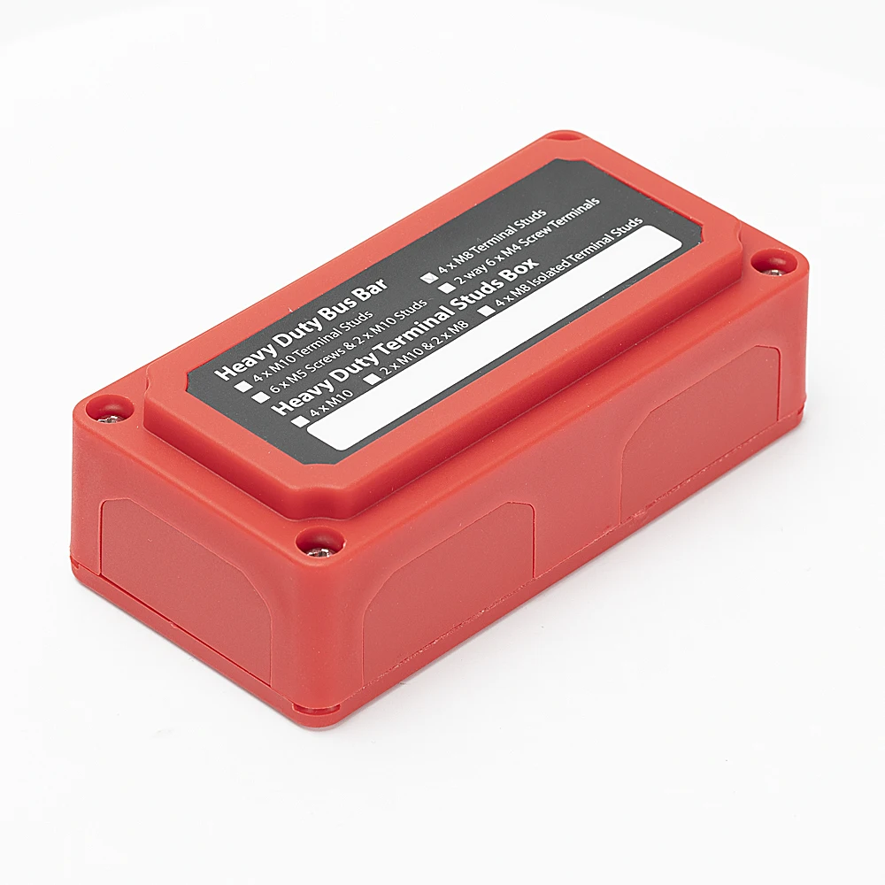 Barra Di Distribuzione In Rame Stagnato 400A – 8 Terminali M10, Per 12V-48V In Auto, Barca, Camper E Solare