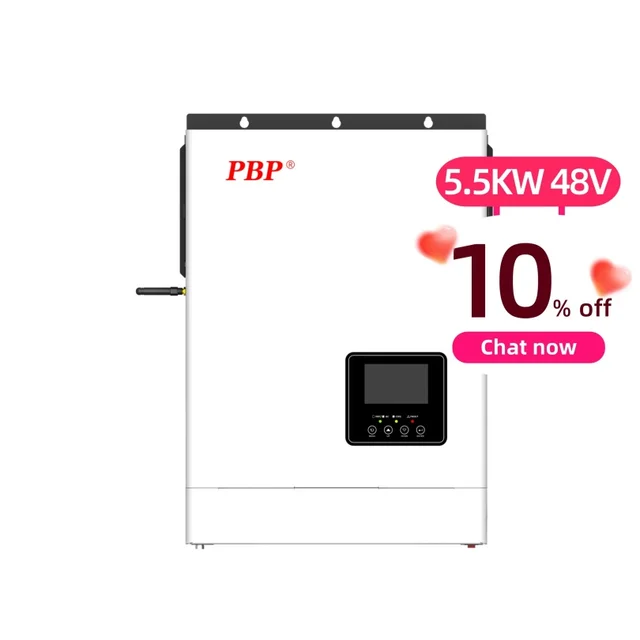 PBP 5.5kw 120V 220V Soler Inverter Home System Split Phase Inverter 48V Three Phase Hybrid Inverter