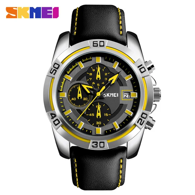SKMEI 9156  Stainless Steel Strap 50M Water Resistant couple watch for lover special design STOPWATCH long battery life sports