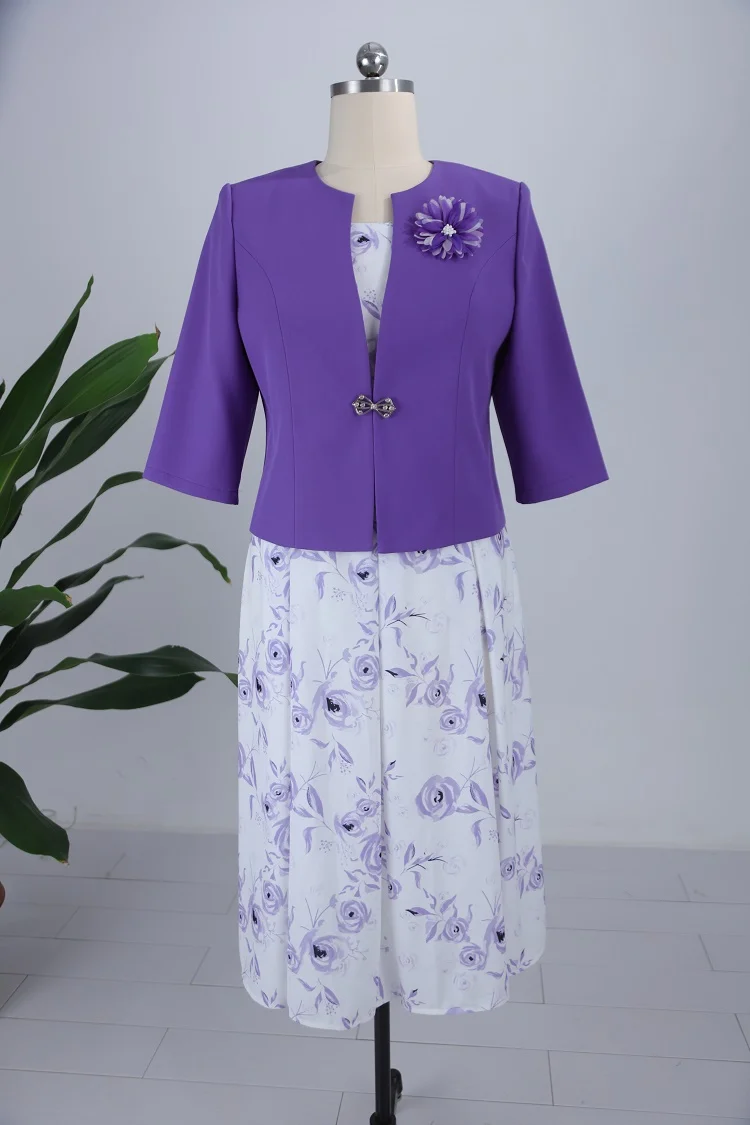 New Sexy Purple Plum Plus Size Ladies Black Women Dresses Casual Dresses  Fashion Simple Church Dress Suits for Women
