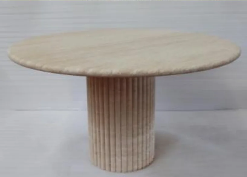 product nature stone myra beige travertine modern coffee  tea table for living room and dining area-10