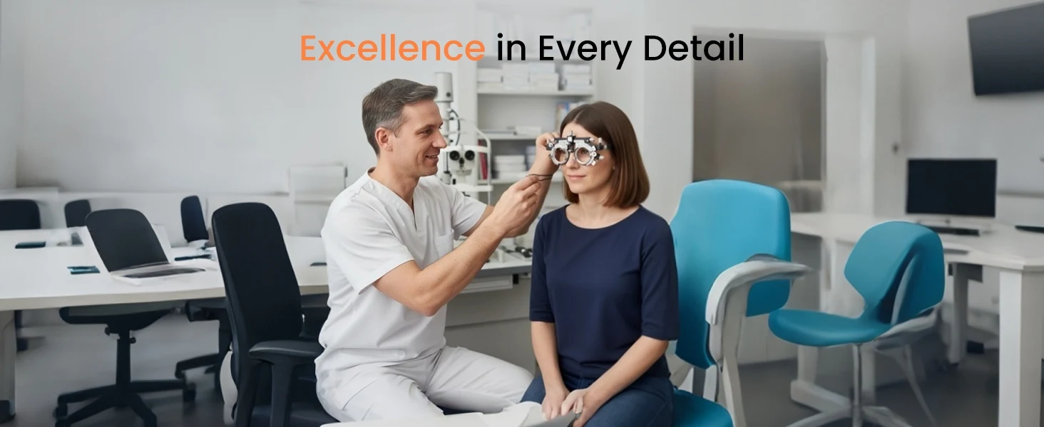 Optometry Titanium Trial Lens Frame Adjustable Text Frame Ophthalmic Trial Frame Optometry Instrument
