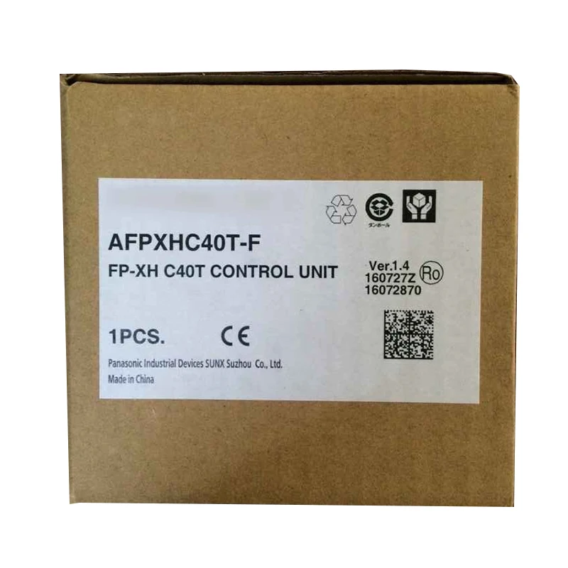 New Original AFPXHC40T-F Panasonic FP-XH series PLC controller, used for logic control, sequence scheduling and pulse motion positioning in small and medium automated mechanical equipment.