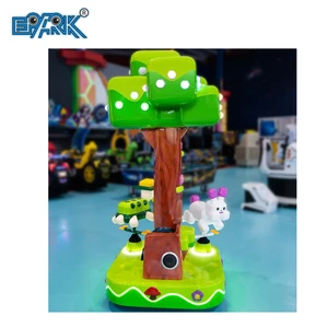 3-Person Mini Metal Merry-Go-Round Swing Machine for Kids Kiddie Horse Carousel Ride Hare & Tortoise Carousel for Sale