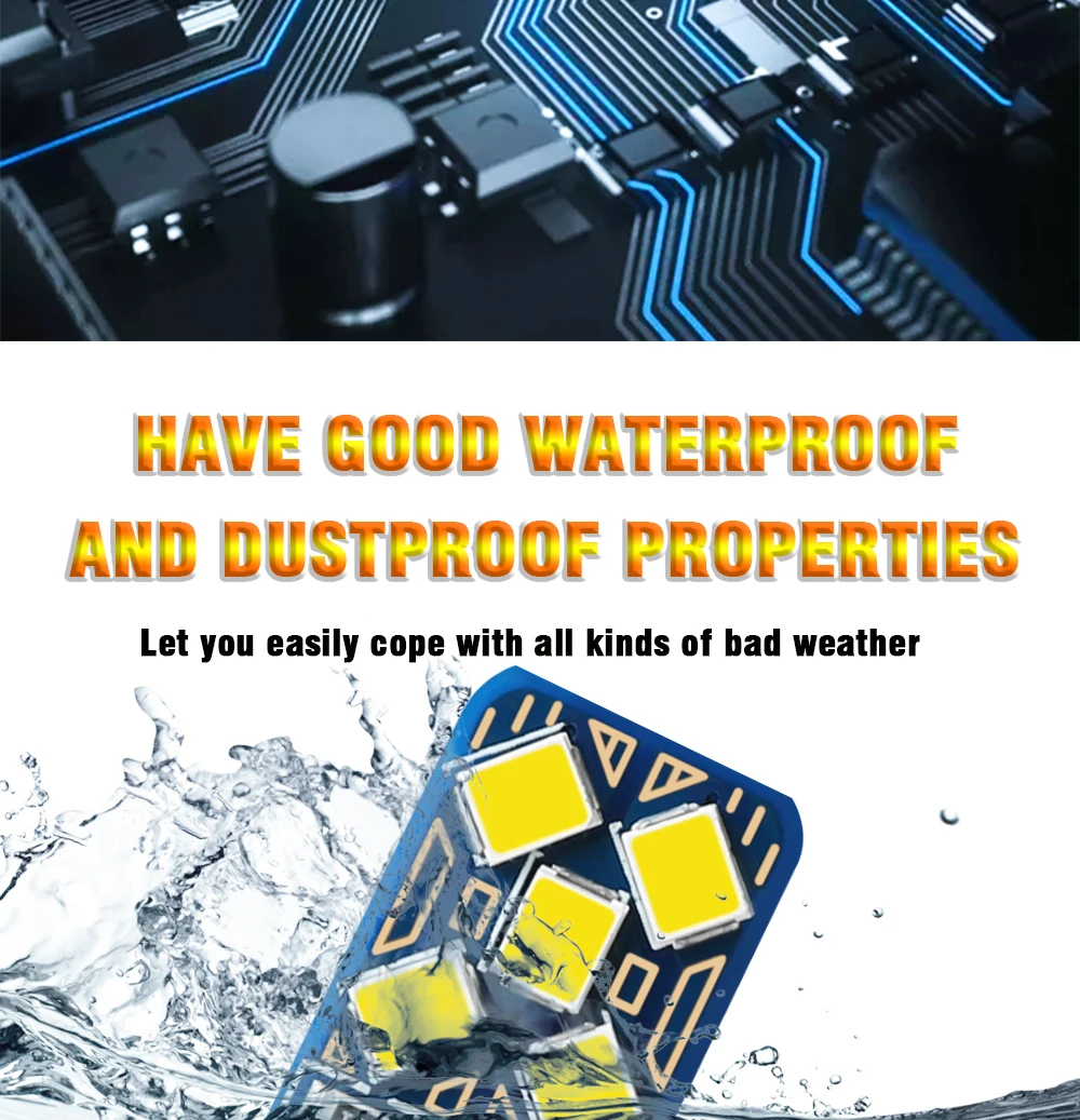 TECH-KING LED Side Light Car T10 W5w 194 168 2835 10smd Bulb Canbus Width Indicator Bulb Rear Box Light License Plate Light