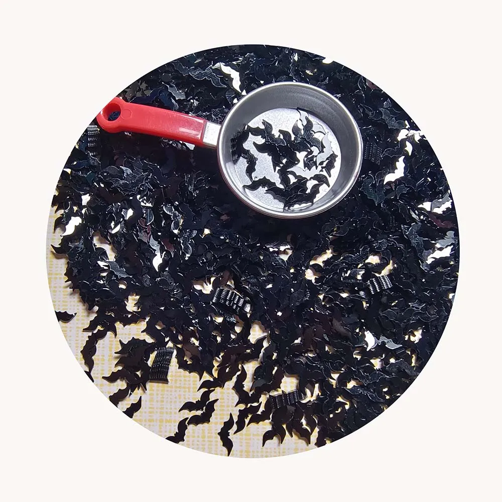 Mix Colors Halloween Confetti Bat Sequins for Nail Art Party