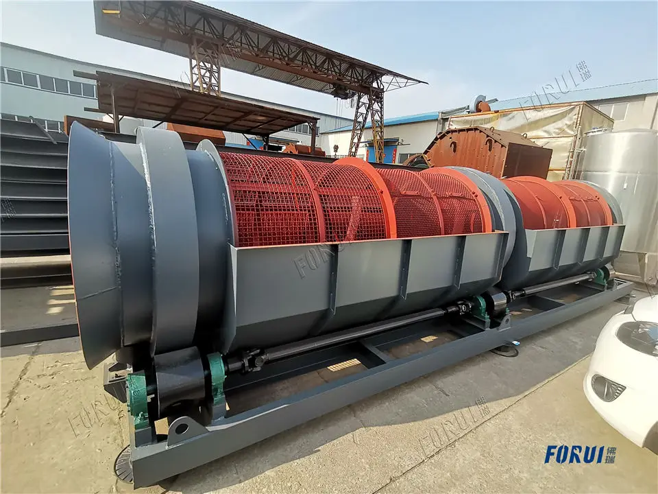 24 Hours Service Revolving Trommel Screen for Gold Coal Soil Sand Gravel Compost Sizing and Separation