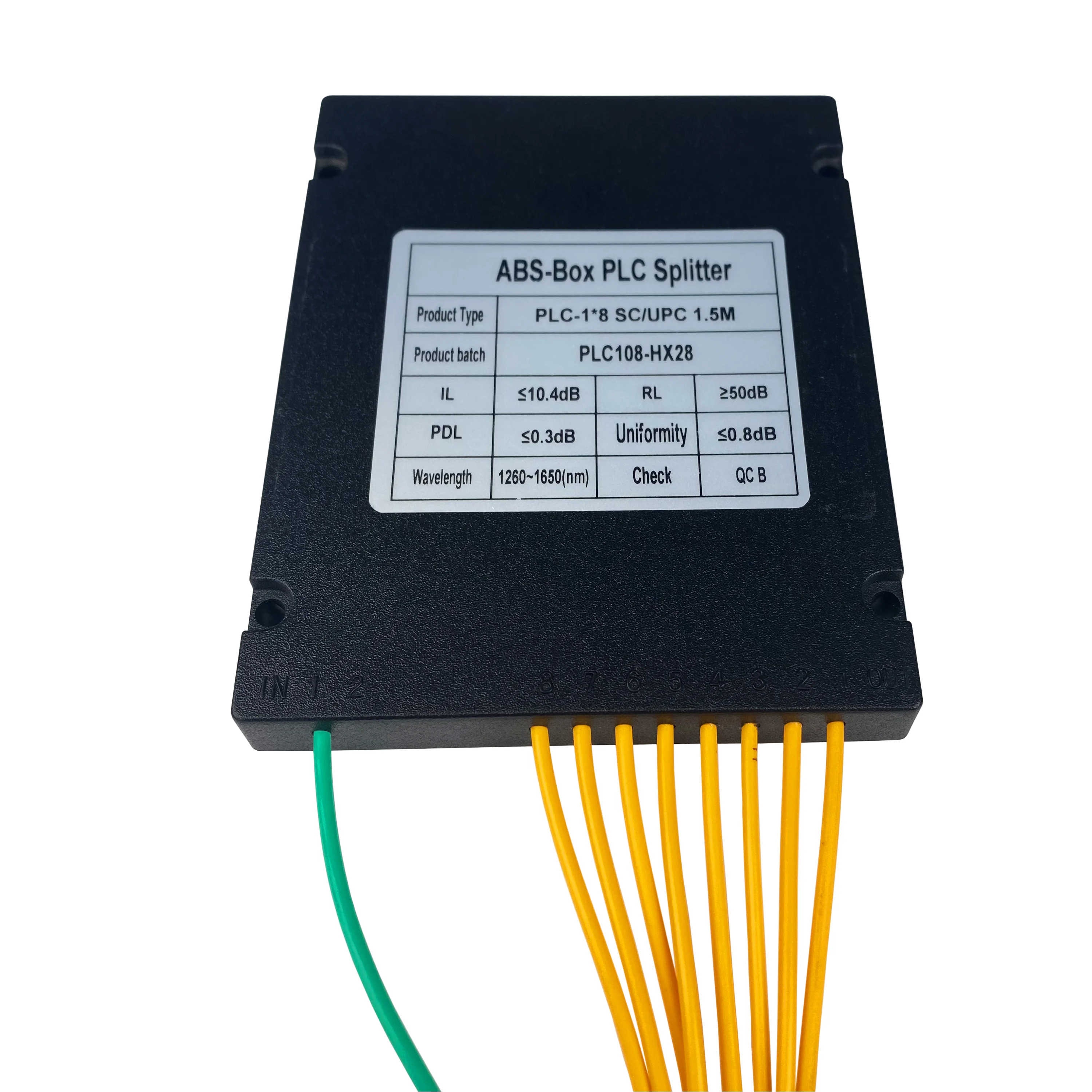 Factory PRICE  1X8 ABS BOX Fiber Optic PLC 1*8 PLC Splitter ABS BOX SC/UPC Connector for FTTH Solution 1 Buyer
