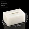 White Onyx tissue Box