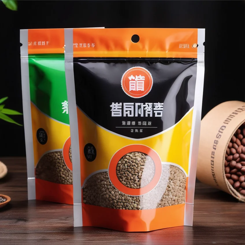 Die Cut Heat Seal Custom Printed Resealable Stand Up Pouch 3 Side Seal Seed Packaging Heat Seal Mylar Vegetable Seed Packaging details