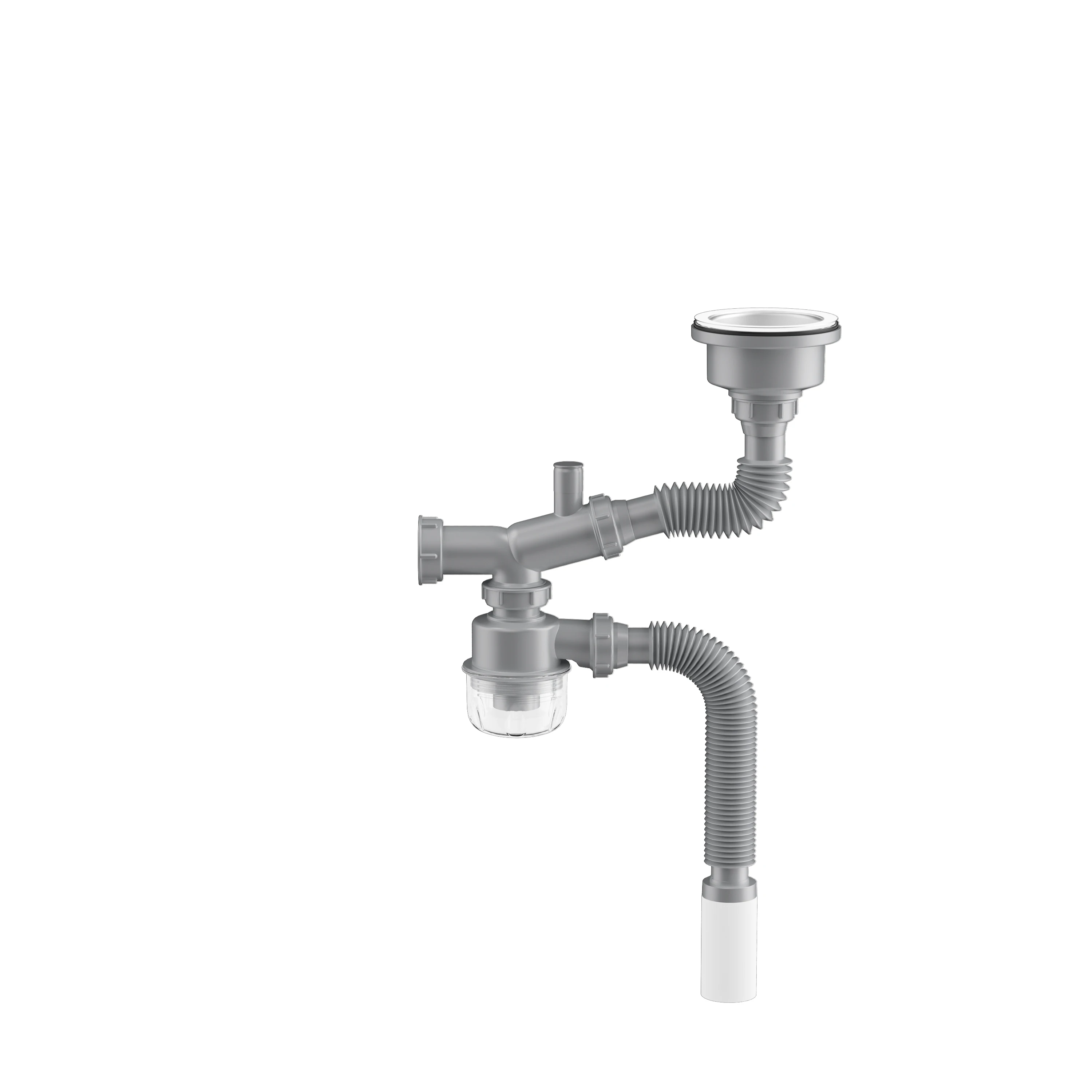 product draining anti odor drain kit for kitchen sink drain and garbage disposal flexible sink waste pipe-4