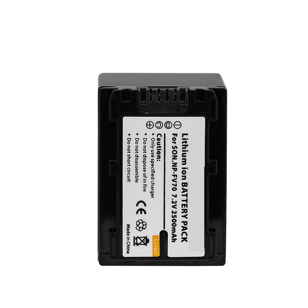 Digital Battery Np-fv70 2500mah 7.2v Rechargeable Camera Battery For Sony  Camcorder Professional Essential Np-fv70 Np-fv100 - Buy Digital Camera  Li-ion Battery Pack Np-fv70 For Sony Fdr-ax53 Hdr-cx675/b Hdr-cx455/b  Hdr-cx190,Replacement Battery For Sony