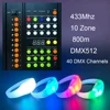Télécommande 433 MHz à 10 zones avec 4 LED