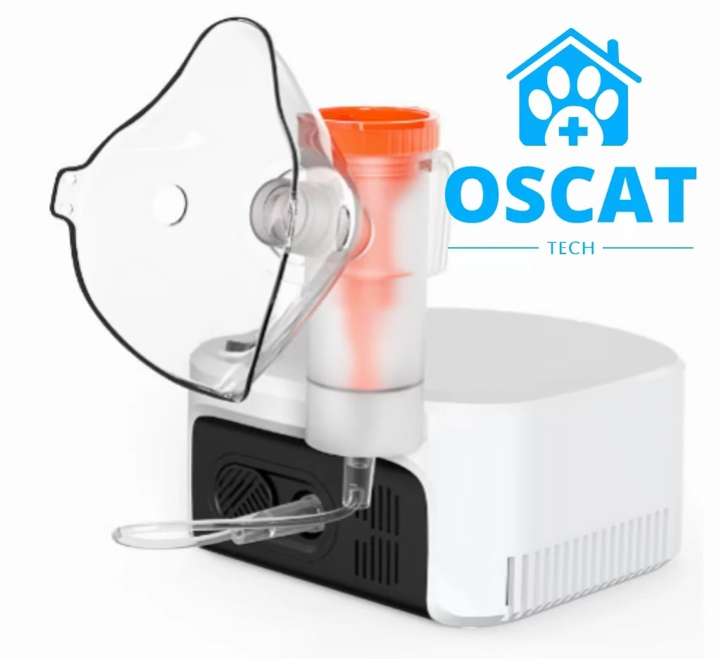 OSCAT EX-85 Veterinary Equipment Portable Veterinary Nebulizer Handheld Medical air Compression Atomizer  with Dog Animal