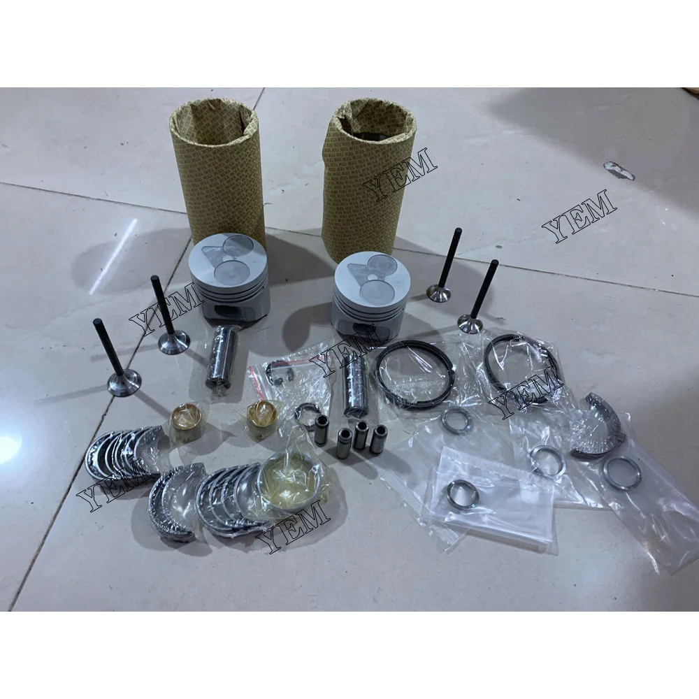 Z402 Engine Cylinder Liner Kit With Full Gasket Kit Engine Bearings Set Valves for Kubota Excavator Engine Engine Spare Parts 2