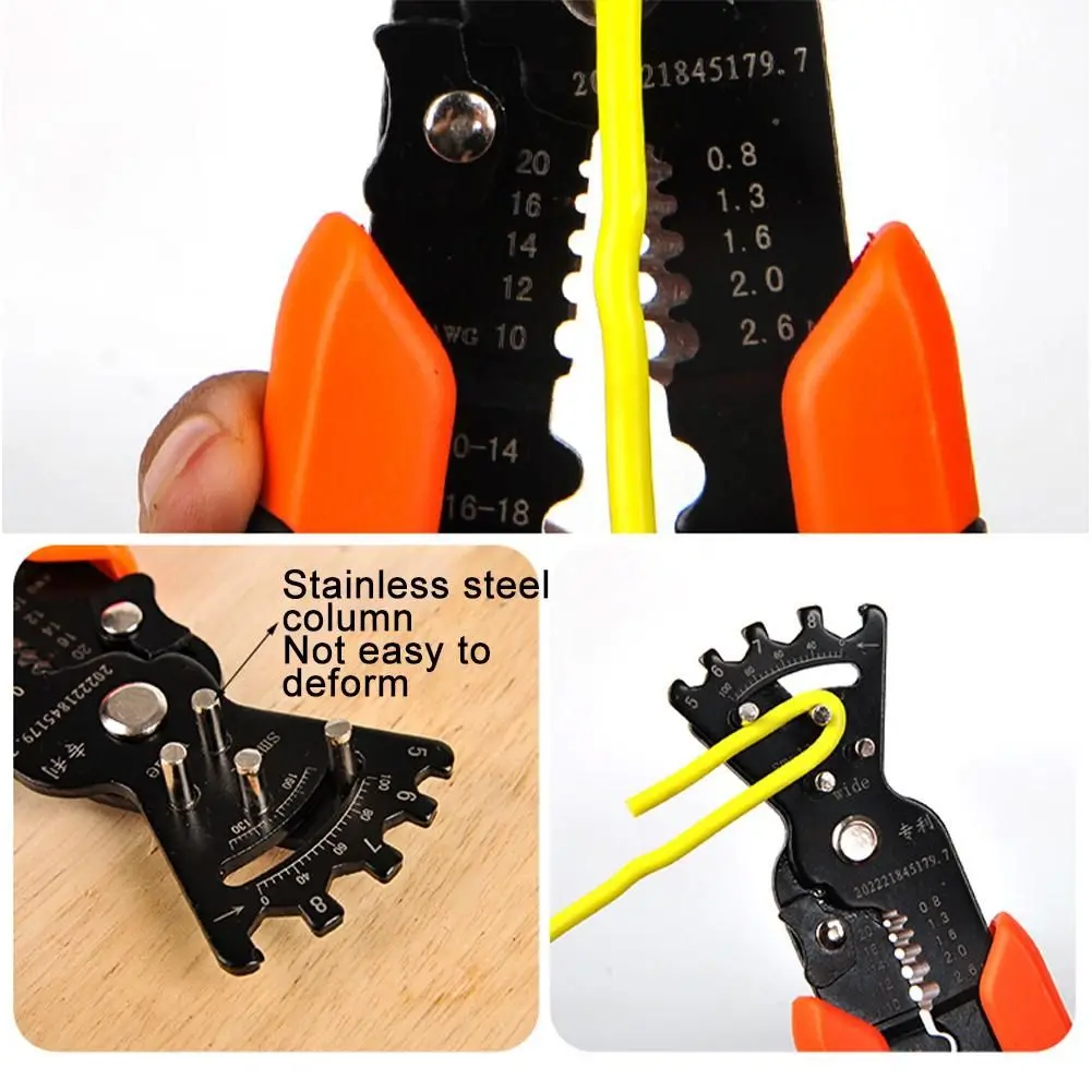5 in 1 Multifunctional Pliers Wire Stripper Winding Hardware Tool Universal Wire Cutters for Electrician Skin Pressing Wire