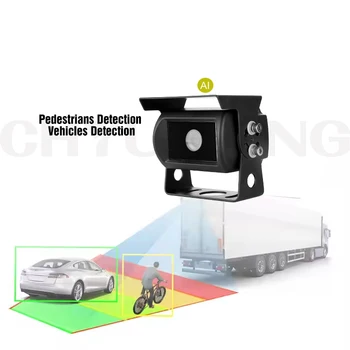 AI Detection Reversing Aid Truck Backup Camera Semi Trailer Backup Camera kit  for Pedestrian Detection and Warning