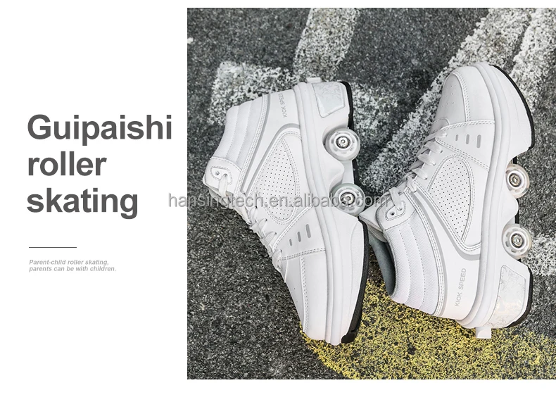 Kids Roller Shoes Boy Girl Sneakers with Wheels Become Sport Sneaker with Led for Christmas Birthday Children Gift