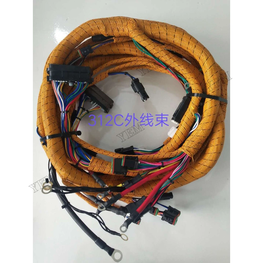 For Caterpillar 312C Outer Wiring Harness (Direct Injection) Heavy Equipment Engine Parts