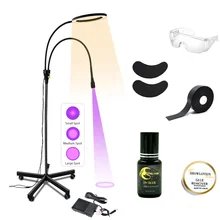 Professional 5W 10W UV Lash Lamp Kits Adjustable Eyelash Glue UV Led Lamp For Lash Extensions