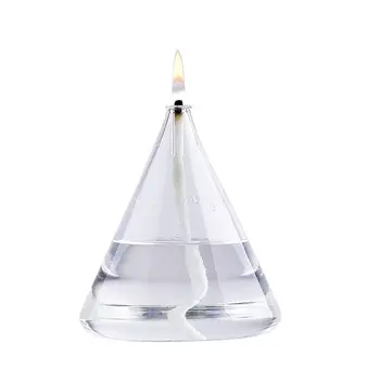 Refillable Liquid Bliss Petite Borosilicate Glass Oil Candle Lamp - Eco Friendly-Smokeless