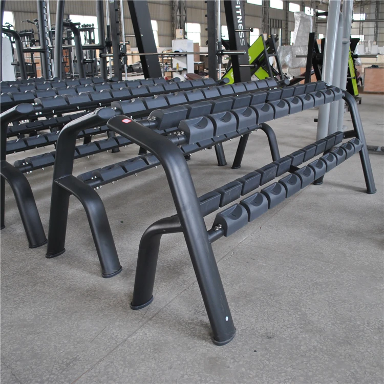 MND FITNESS Unique Outlook Three Rows Dumbbell Rack Gym Equipment
