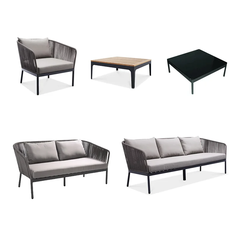 New Arrival Modern Style Outdoor Furniture Sets Ratan Rope Patio