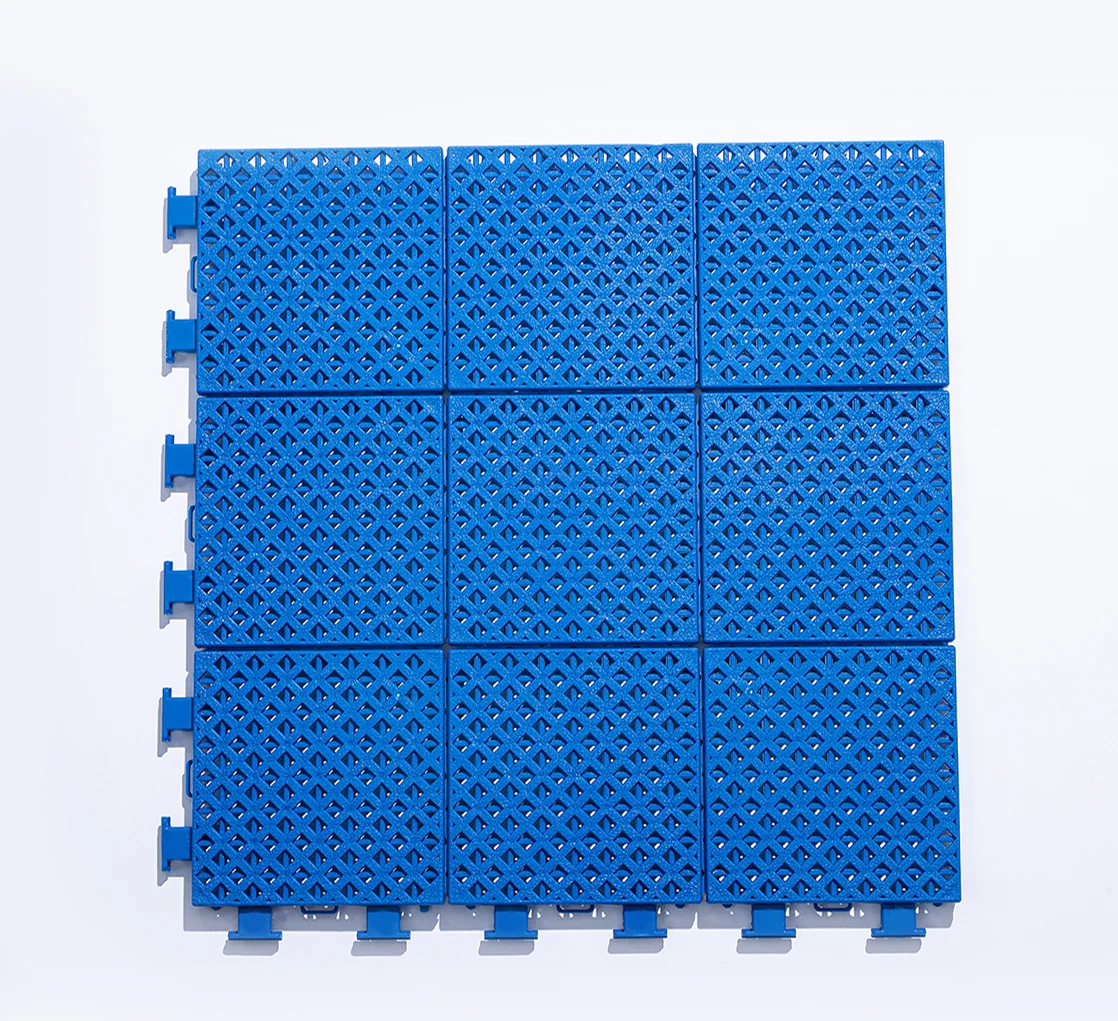 Intelligent PP Plastic Tiles Portable Sport Court Material for Football Basketball Artificial Grass Sports Flooring