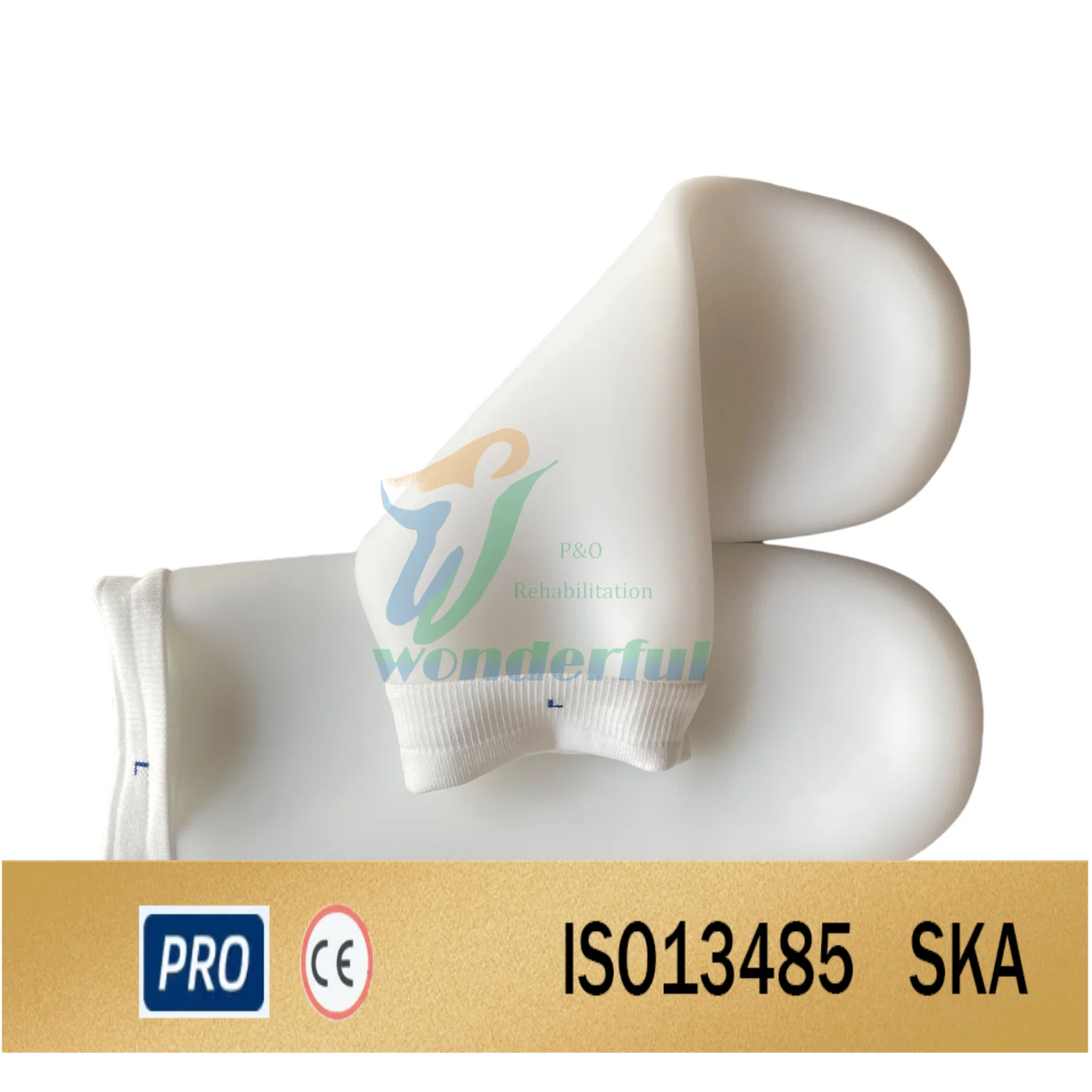 High Quality Premium Gel Socks for Prosthetic Limbs Residual Limb Gel Knee Joint Sleeves-Rehabilitation Therapy Supplies