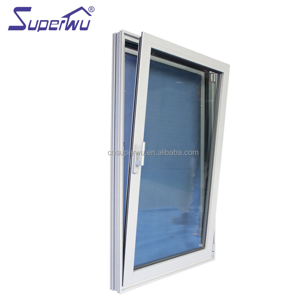 Double Glaze Temper Glass Insulation Tilt And Turn Aluminum Windows