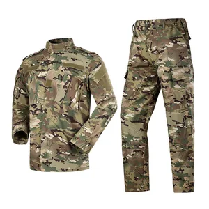 Camouflage Unisex Tactical Scrub Uniform Polyester Waterproof Training Resistant