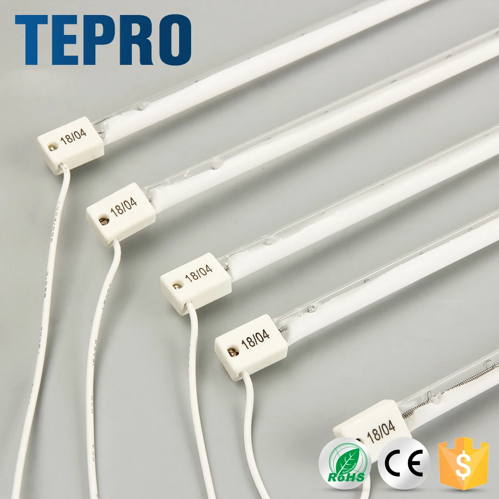 QIR240-2000/2 кВт кварцевая стеклянная трубка инфракрасная нагревательная световая лучи краска сушки галогенная лампа