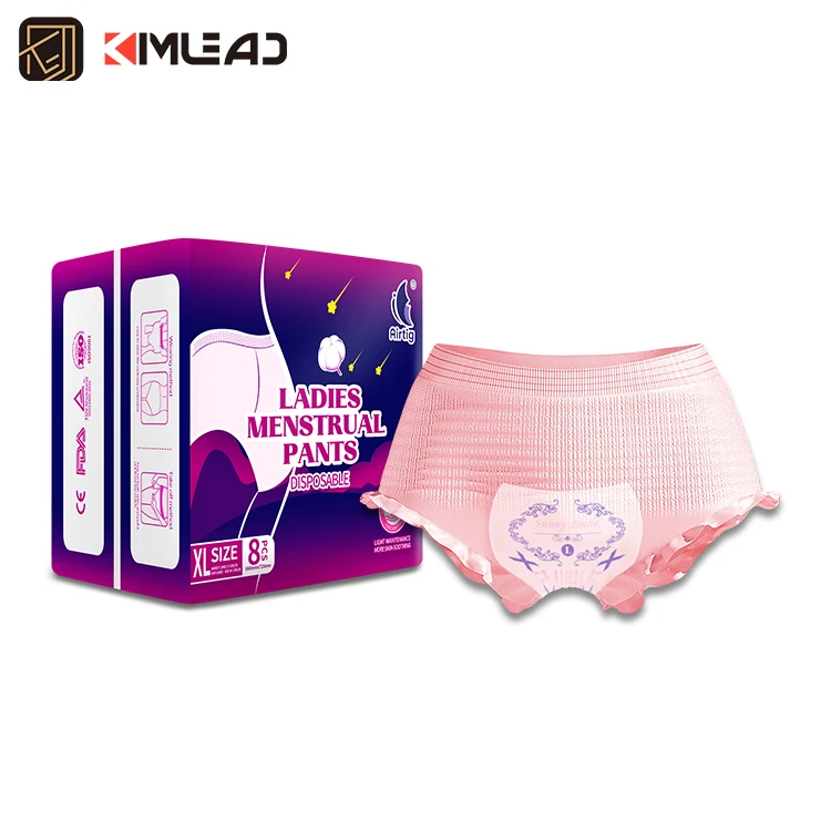 Kimlead femmes portant des couches dames couches sous-vêtements menstruels couches