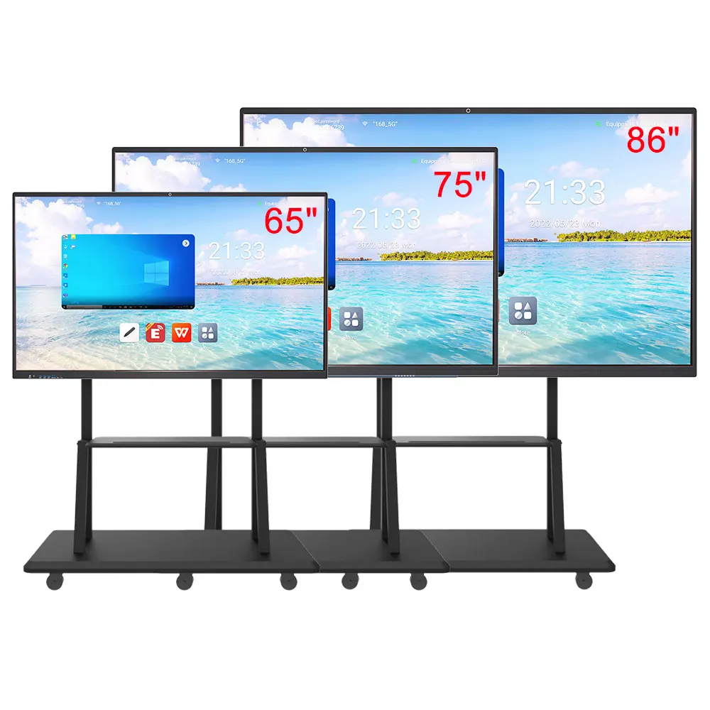 32 Inch Digital Whiteboard 4k Display 43 50 55 Inch Interactive Flat ...