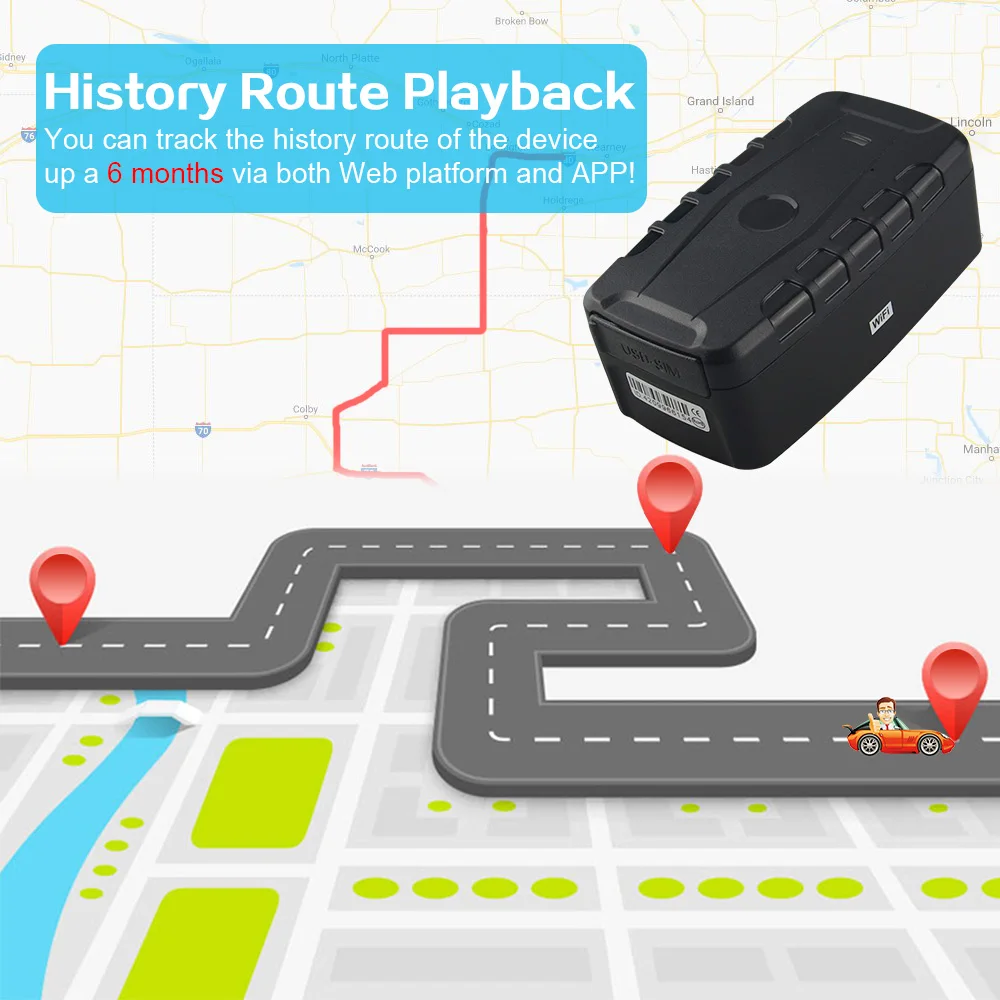 TKSTAR TK918 GPS Tracker - Long Standby 20000mah Battery