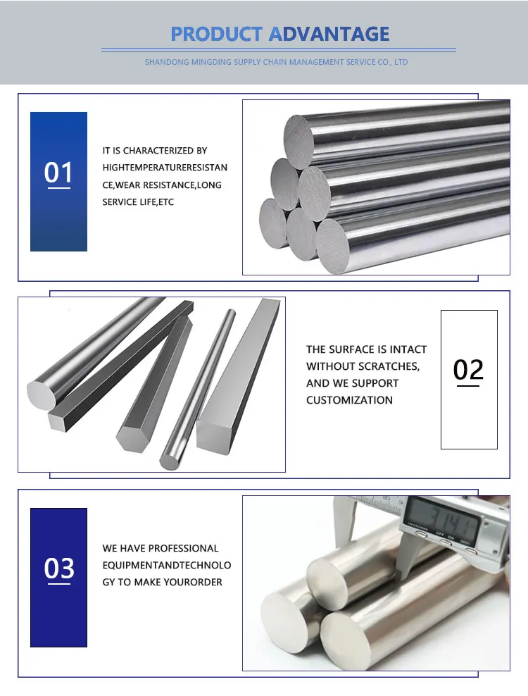 Factory Direct Sales Stainless Steel Bar 201 304 316 410 416 Stainless