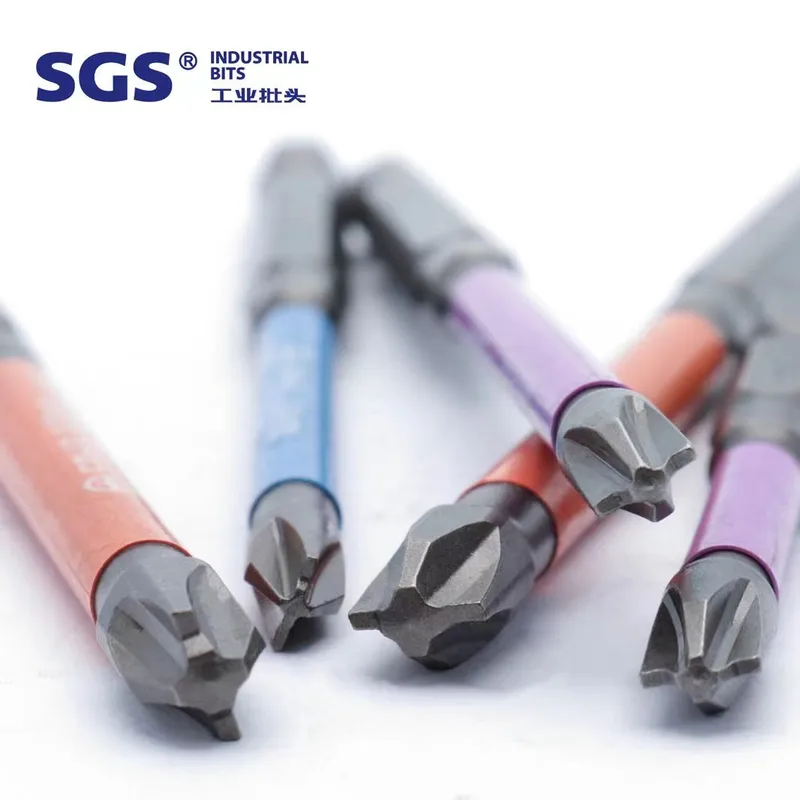 MOYOTEC Industrial Grade Single-ended Sand Blasting S2 Steel 1/4'' Good Quality Screwdriver Bit for 