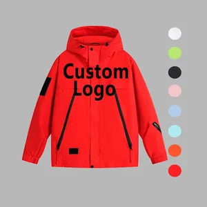 Custom Jacket Brand Jacket Men's Trendy Short Thick Winter Jacket Coat With Hooded Face Print Bomber Puffer