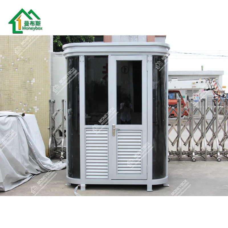 Customized Modular Prefab Eps Sandwich Panel Security Booth Outdoor Mobile Shopping Mall Entrance Sales Kiosk