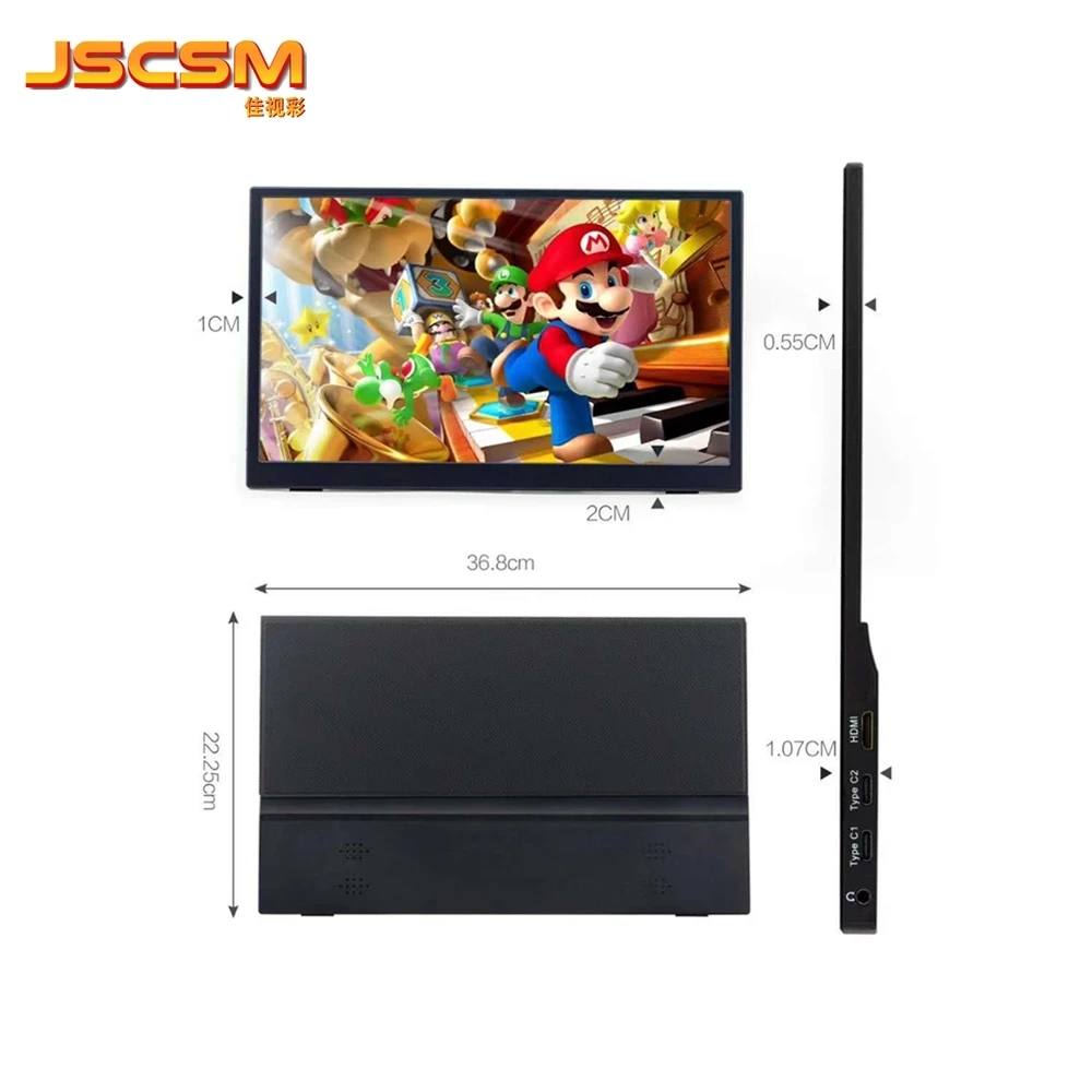 Массовый компьютерный ЖК-экран дисплей 1080p ips 15,6 дюймов игровой портативный монитор для Xbox Ps4 переключатель сотового телефона ПК ноутбука