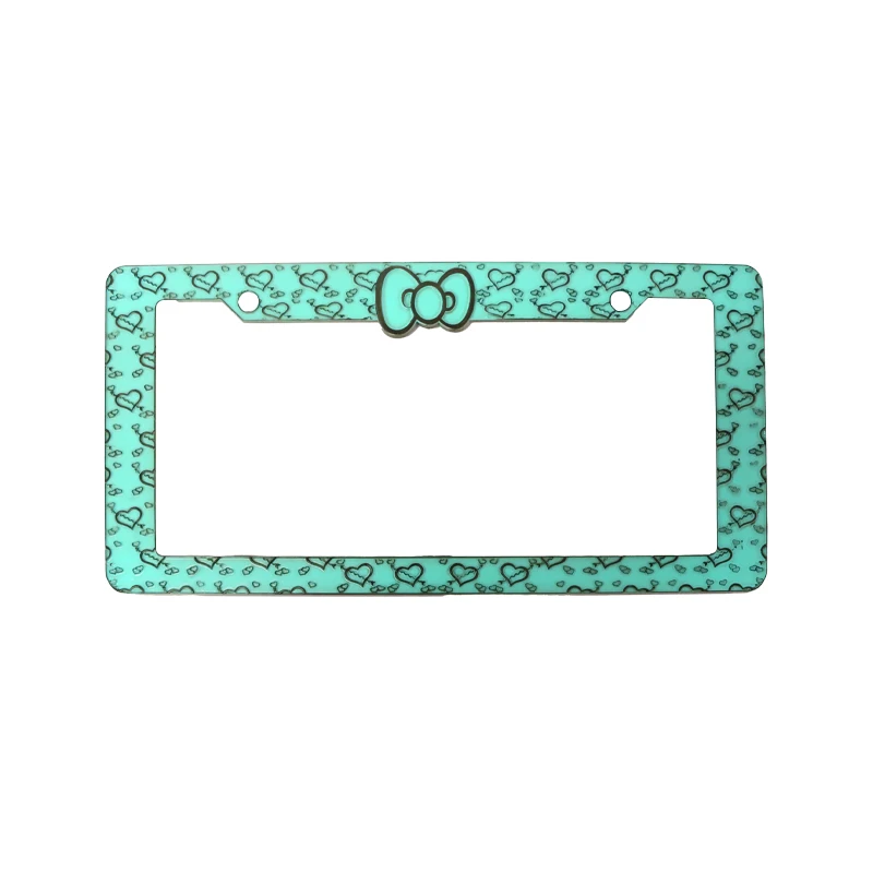 New Style Aluminium License Plate Frame for USA Cars Decoration
