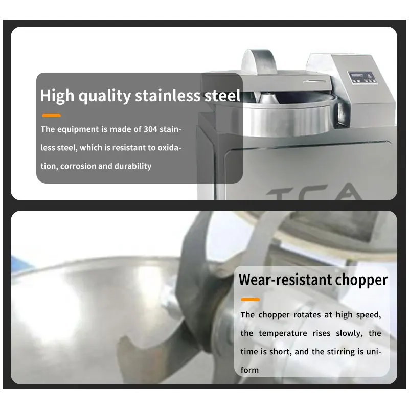 TCA SUS304 125L Высококачественная Автоматическая Мясорубка/чаша для приготовления