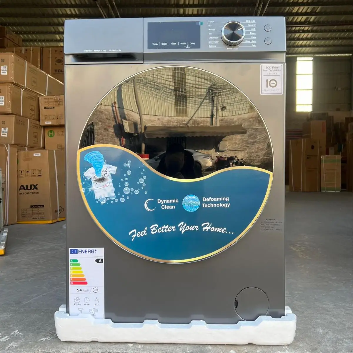 12kg Fully Automatic Washing Machine for Household Use, 10kg and 14kg Energy-saving  Front-loading Washing Machine
