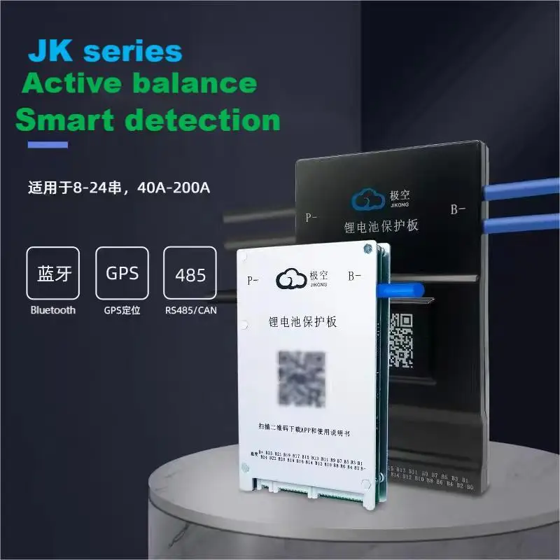 JK BMS 4s 8s 16s 24s UART/BT JBD 100a 150a 200a Battery Pack 250a 300a Lifepo4 Cells+lifepo4 Bms 48v 96v 12v Smart Daly JK Bms